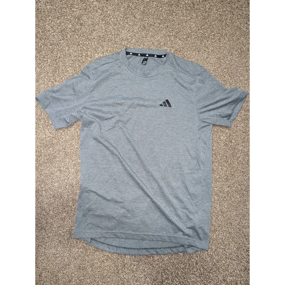 adidas men AEROREADY Designed to Move Feelready Sport Tee Mens Size Medium Gray